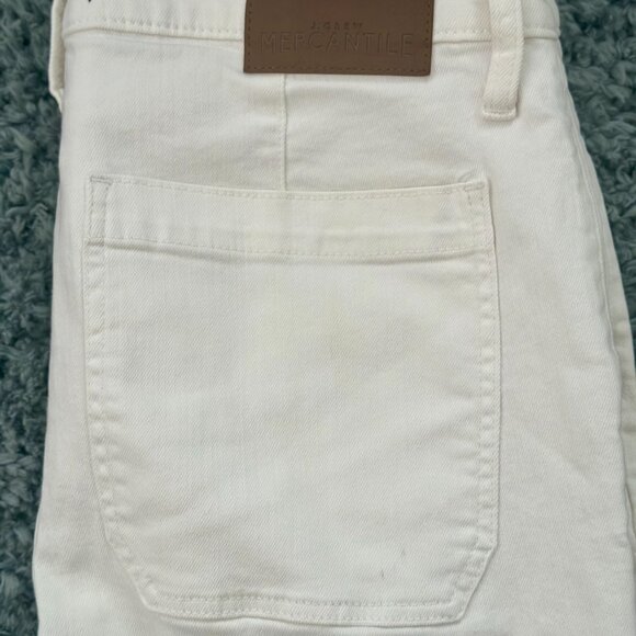 J. Crew Mercantile Wide Leg Crop Jeans Pants White Size 32 / 14 - Picture 5 of 11